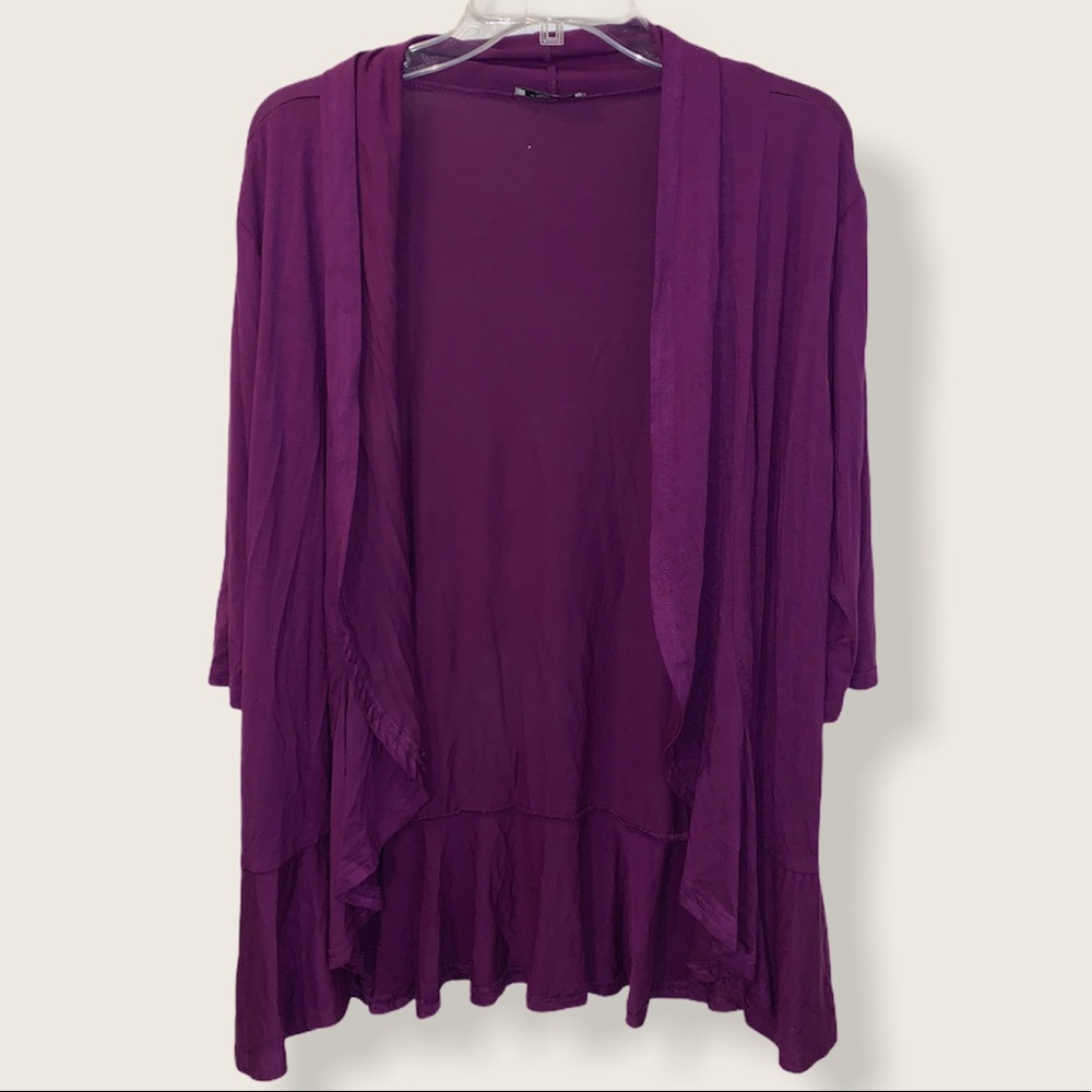 Zeagoo Flowy Purple Cardigan